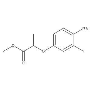 Methyl 2-(4-amino-3-fluorophenoxy)propanoate结构式