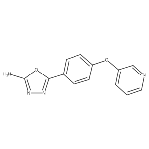 5-[4-(Pyridin-3-yloxy)-phenyl]-[1,3,4]oxadiazol-2-ylamine Structure
