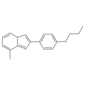 8-Methyl-2-(4-propoxyphenyl)imidazo[1,2-a]pyridine Structure