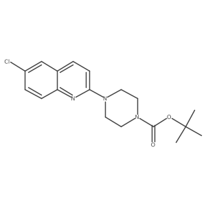 Tert-butyl 4-(6-chloroquinolin-2-yl)piperazine-1-carboxylate Structure