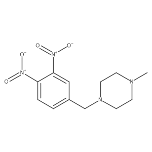 1-(3,4-Dinitrobenzyl)-4-methylpiperazine结构式