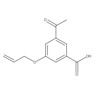 3-Acetyl-5-allyloxybenzoic acid Structure