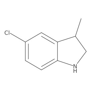 5-Chloro-3-methyl-2,3-dihydro-1H-indole结构式