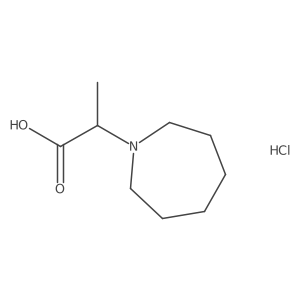 2-Azepan-1-ylpropanoic acid hydrochloride结构式