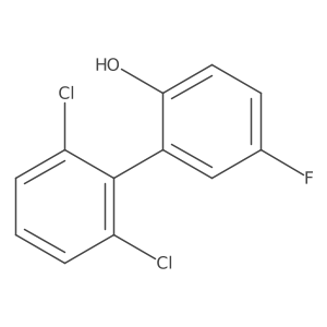 2',6'-Dichloro-5-fluorobiphenyl-2-ol结构式