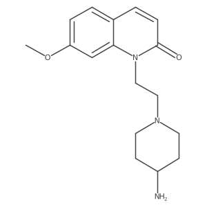 1-[2-(4-aminopiperidin-1-yl)ethyl]-7-methoxyquinolin-2(1H)-one Structure