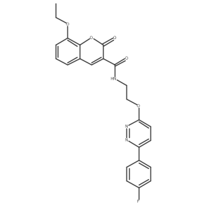 8-ethoxy-N-(2-((6-(4-fluorophenyl)pyridazin-3-yl)oxy)ethyl)-2-oxo-2H-chromene-3-carboxamide结构式