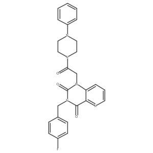 3-[(4-fluorophenyl)methyl]-1-[2-oxo-2-(4-phenylpiperazin-1-yl)ethyl]-1H,2H,3H,4H-pyrido[3,2-d]pyrimidine-2,4-dione Structure