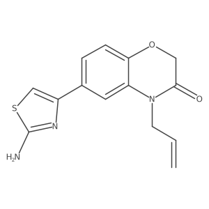 4-Allyl-6-(2-aminothiazol-4-yl)-2H-benzo[b][1,4]oxazin-3(4H)-one结构式