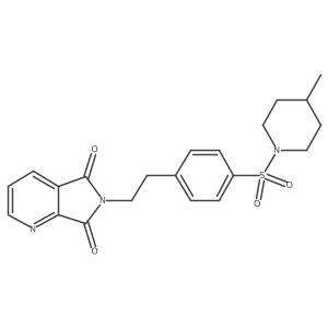 6-(2-{4-[(4-Methylpiperidin-1-YL)sulfonyl]phenyl}ethyl)-5H,6H,7H-pyrrolo[3,4-B]pyridine-5,7-dione Structure