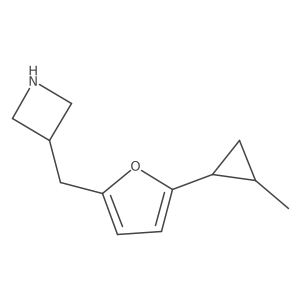 3-((5-(2-Methylcyclopropyl)furan-2-yl)methyl)azetidine Structure