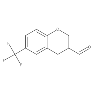 6-(Trifluoromethyl)chromane-3-carbaldehyde结构式