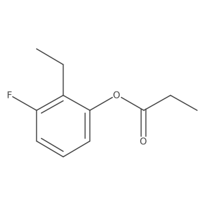 Phenol, 2-ethyl-3-fluoro-, 1-propanoate结构式
