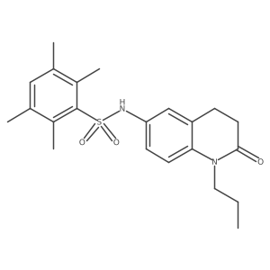 2,3,5,6-tetramethyl-N-(2-oxo-1-propyl-1,2,3,4-tetrahydroquinolin-6-yl)benzenesulfonamide Structure