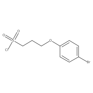 3-(4-Bromophenoxy)propane-1-sulfonyl chloride Structure