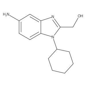(5-Amino-1-cyclohexyl-1H-benzoimidazol-2-yl)-methanol结构式