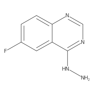 6-Fluoro-4-hydrazinylquinazoline结构式