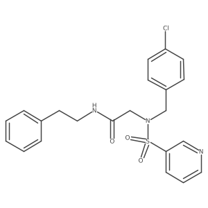 2-(N-(4-chlorobenzyl)pyridine-3-sulfonamido)-N-phenethylacetamide Structure