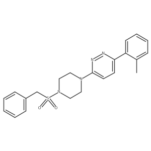 3-(4-(Benzylsulfonyl)piperazin-1-yl)-6-(o-tolyl)pyridazine Structure