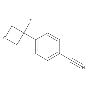 4-(3-Fluorooxetan-3-yl)benzonitrile Structure