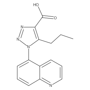 5-Propyl-1-(5-quinolinyl)-1H-1,2,3-triazole-4-carboxylic acid Structure