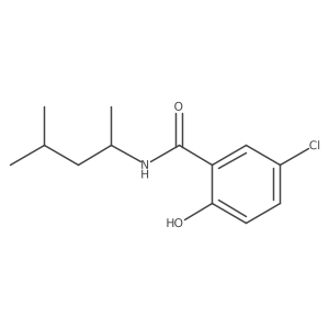 5-Chloro-N-(1,3-dimethylbutyl)-2-hydroxybenzamide Structure
