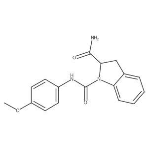 N1-(4-methoxyphenyl)indoline-1,2-dicarboxamide Structure