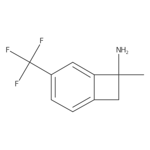 7-Methyl-4-(trifluoromethyl)bicyclo[4.2.0]octa-1,3,5-trien-7-amine结构式