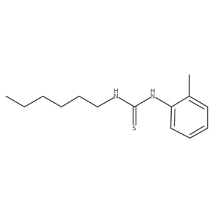 N-Hexyl-Na(2)-(2-methylphenyl)thiourea Structure