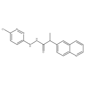 N'-(6-chloropyridazin-3-yl)-2-(quinolin-6-yl)propanehydrazide Structure