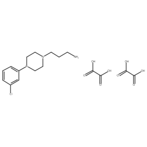 3-(4-(3-Chlorophenyl)piperazin-1-yl)propan-1-amine dioxalate Structure