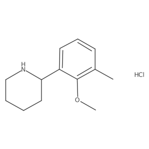 2-(2-Methoxy-3-methylphenyl)piperidine hydrochloride Structure