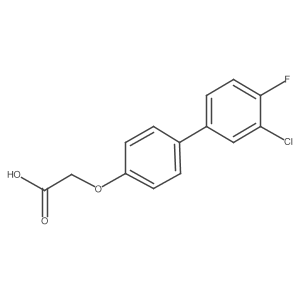 2-[(3a(2)-Chloro-4a(2)-fluoro[1,1a(2)-biphenyl]-4-yl)oxy]acetic acid结构式