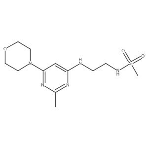 N-(2-((2-methyl-6-morpholinopyrimidin-4-yl)amino)ethyl)methanesulfonamide Structure