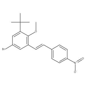 5-Bromo-1-(1,1-dimethylethyl)-2-methoxy-3-[(1e)-2-(4-nitrophenyl)ethenyl]benzene Structure