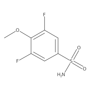 3,5-Difluoro-4-methoxybenzenesulfonamide结构式