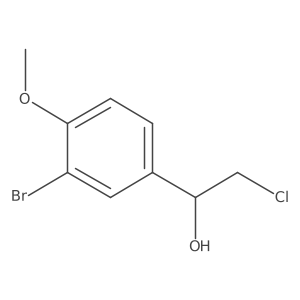 (1R)-1-(3-bromo-4-methoxyphenyl)-2-chloroethanol Structure