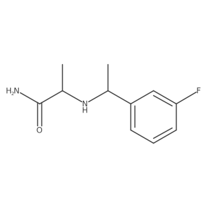 2-((1-(3-Fluorophenyl)ethyl)amino)propanamide Structure