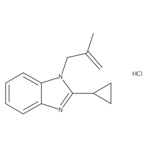 2-cyclopropyl-1-(2-methylallyl)-1H-benzo[d]imidazole hydrochloride Structure