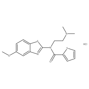 N-(2-(dimethylamino)ethyl)-N-(5-methoxybenzo[d]thiazol-2-yl)thiophene-2-carboxamide hydrochloride Structure