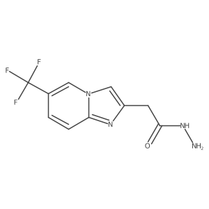 2-[6-(Trifluoromethyl)imidazo[1,2-a]pyridin-2-yl]acetohydrazide Structure