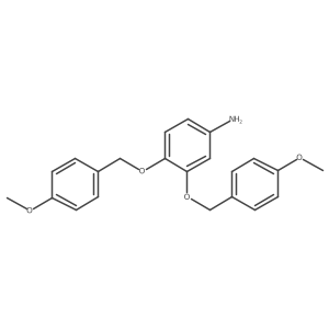 3,4-Bis[(4-methoxyphenyl)methoxy]aniline结构式