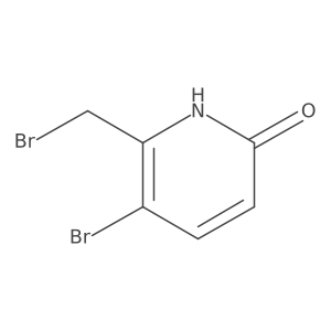 5-bromo-6-(bromomethyl)-1H-pyridin-2-one结构式