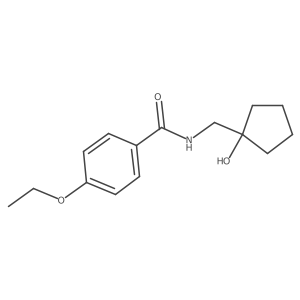 4-ethoxy-N-[(1-hydroxycyclopentyl)methyl]benzamide结构式