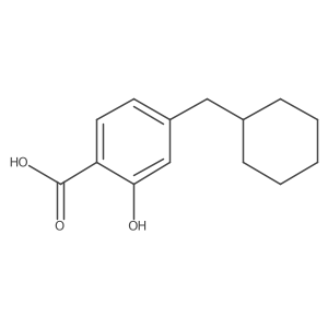 4-(Cyclohexylmethyl)-2-hydroxybenzoic acid Structure