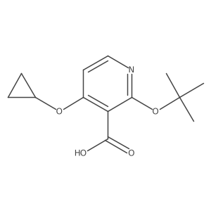 2-Tert-butoxy-4-cyclopropoxynicotinic acid Structure