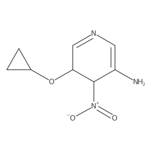 5-Cyclopropoxy-4-nitro-4,5-dihydropyridin-3-amine Structure