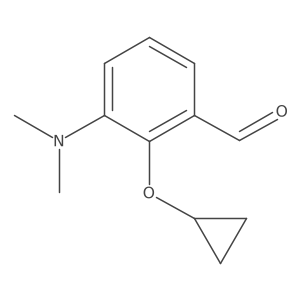2-Cyclopropoxy-3-(dimethylamino)benzaldehyde Structure