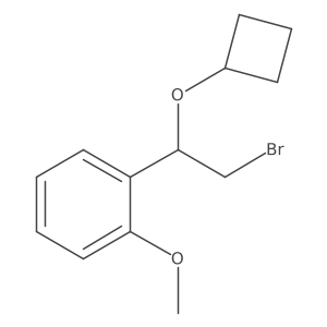 1-(2-Bromo-1-cyclobutoxyethyl)-2-methoxybenzene结构式