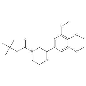 tert-Butyl (R)-3-(3,4,5-trimethoxyphenyl)piperazine-1-carboxylate Structure